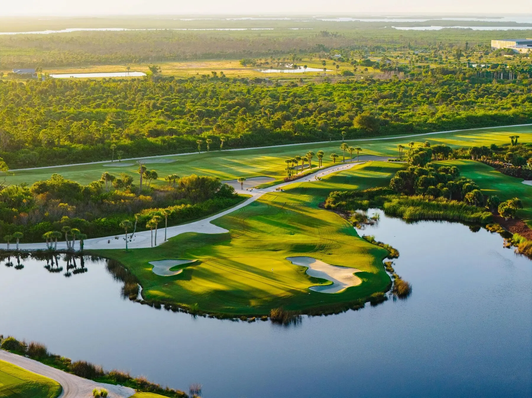 Fairway and bunkers at Coral Creek Club