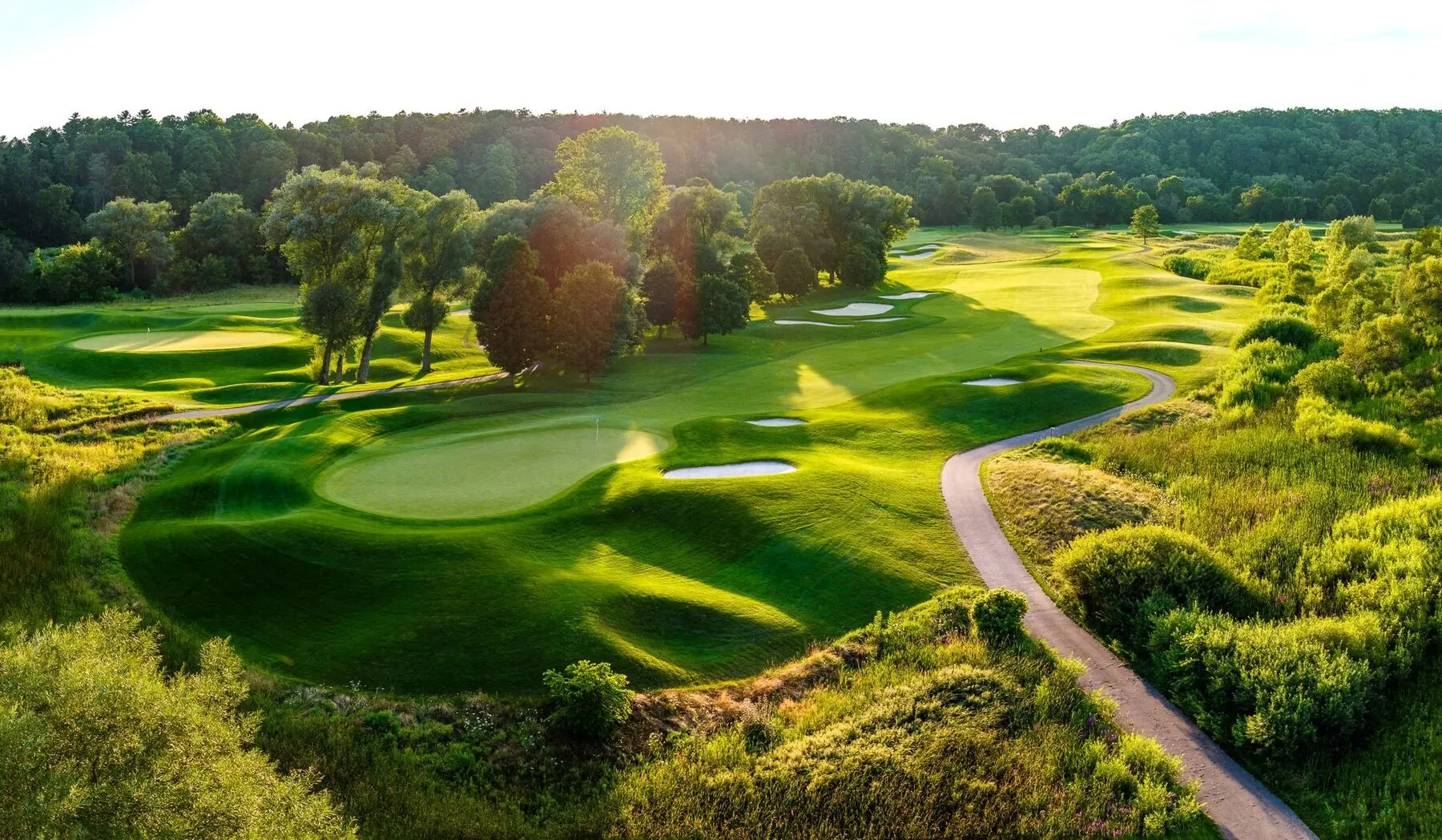 Aerial panorama of Deer Ridge