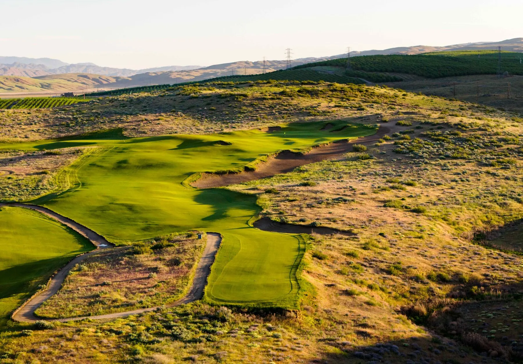 Fairway and bunkers at Gamble Sands