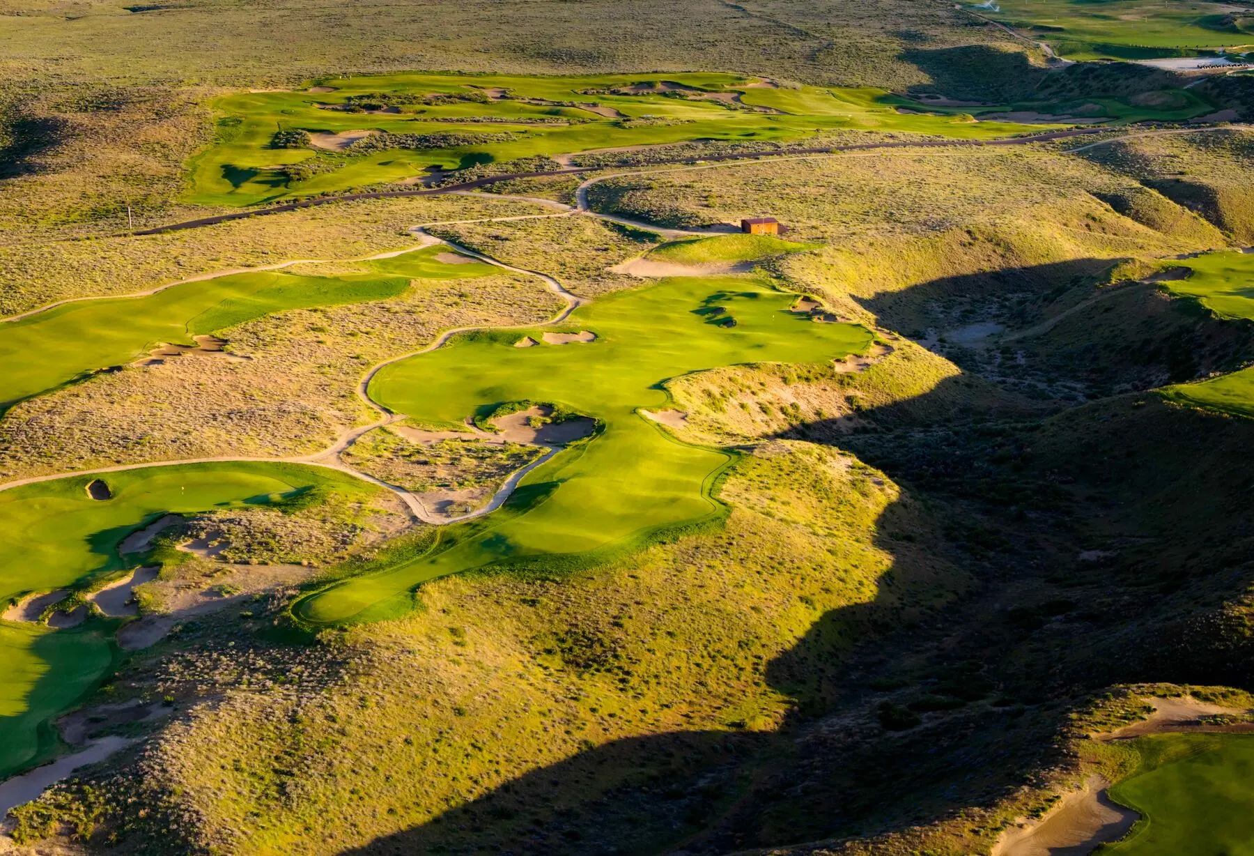 Fairway and bunkers at Gamble Sands