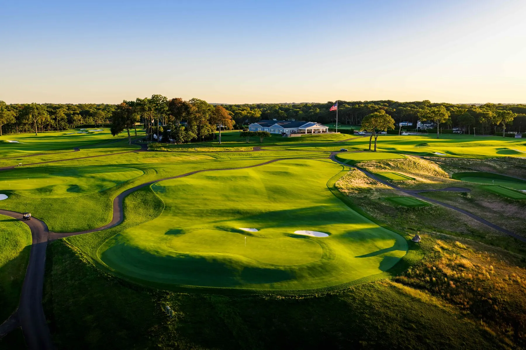 Halfway house at dusk
