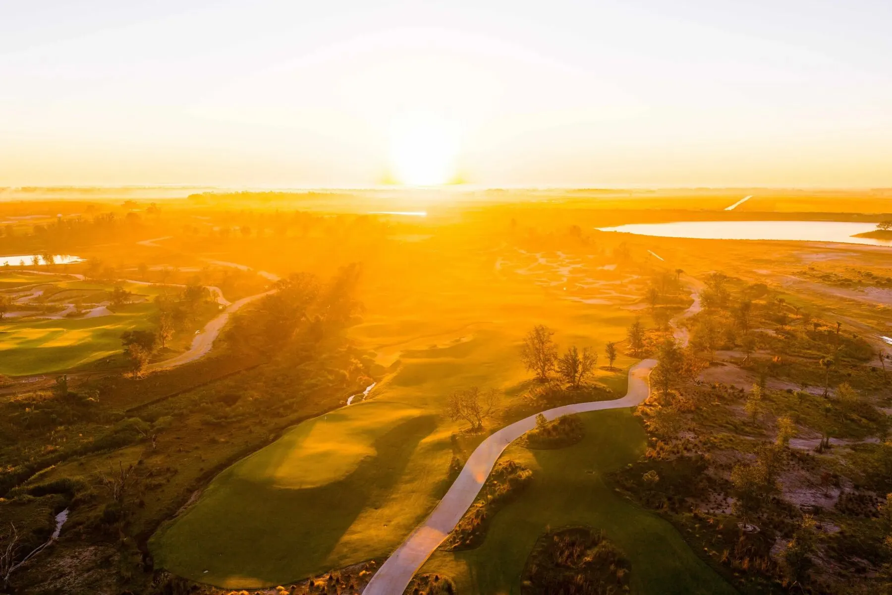 Sunset over Miakka Golf Club