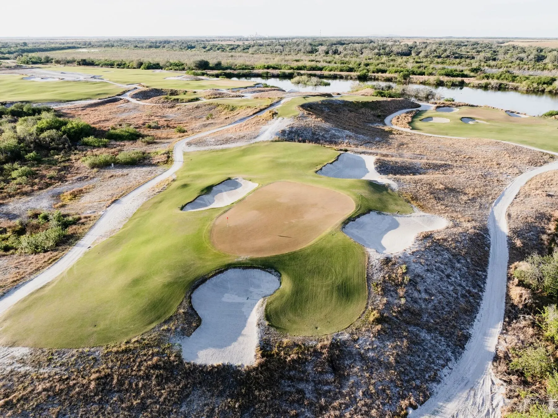 Fairway and bunkers at Streamsong