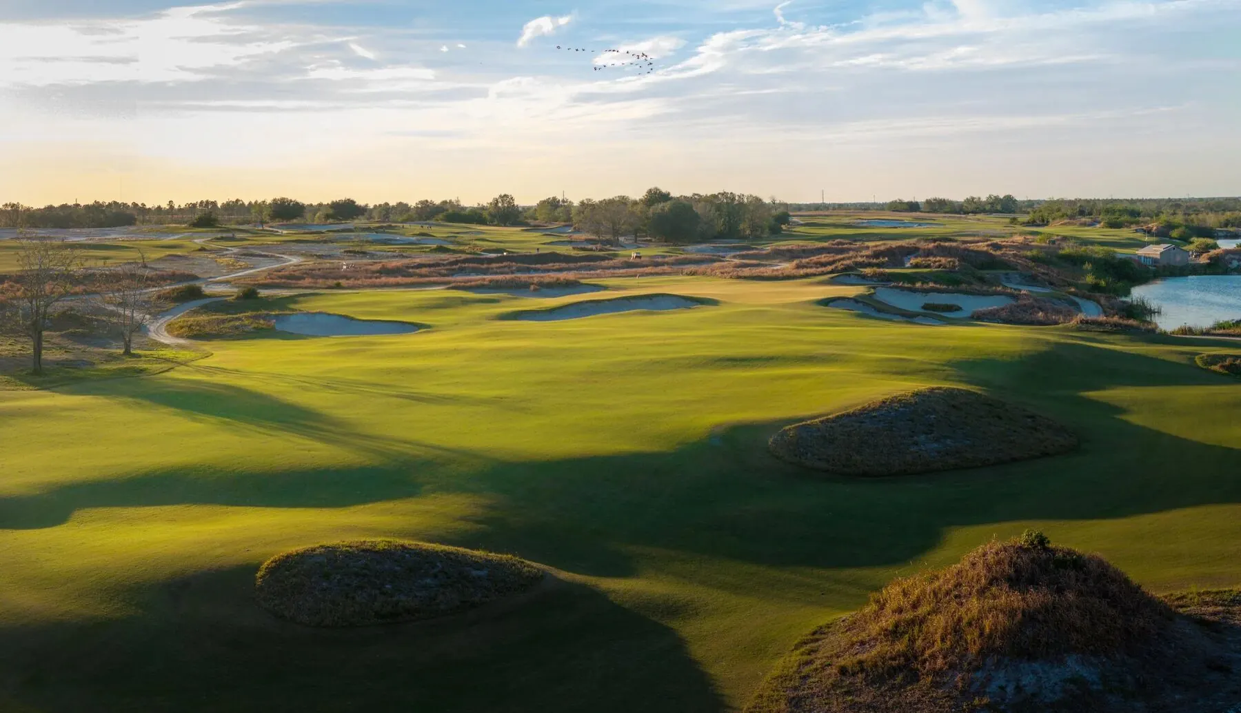 Dune terrain and fairway at Streamsong