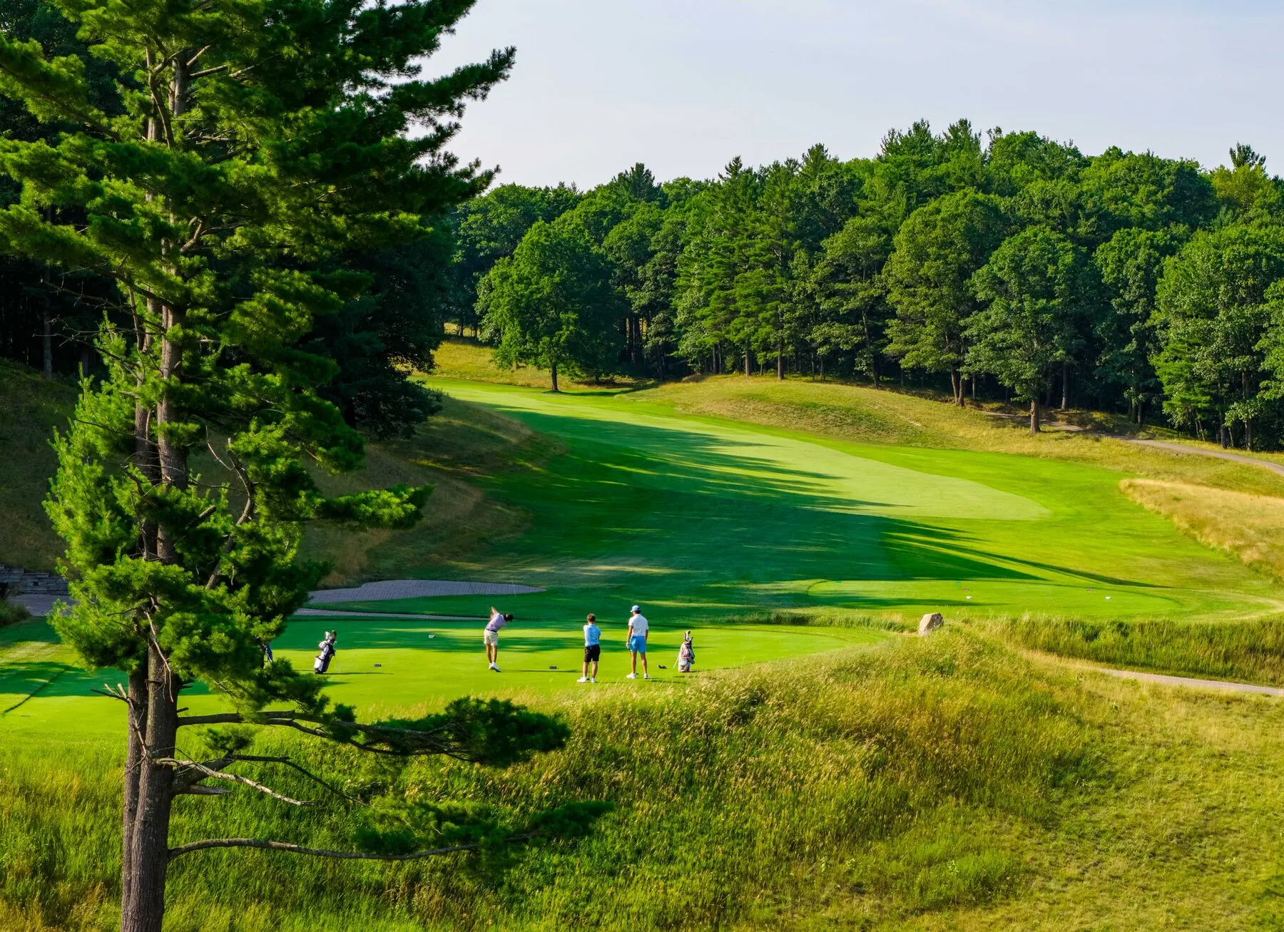 Green and bunkers at Summit