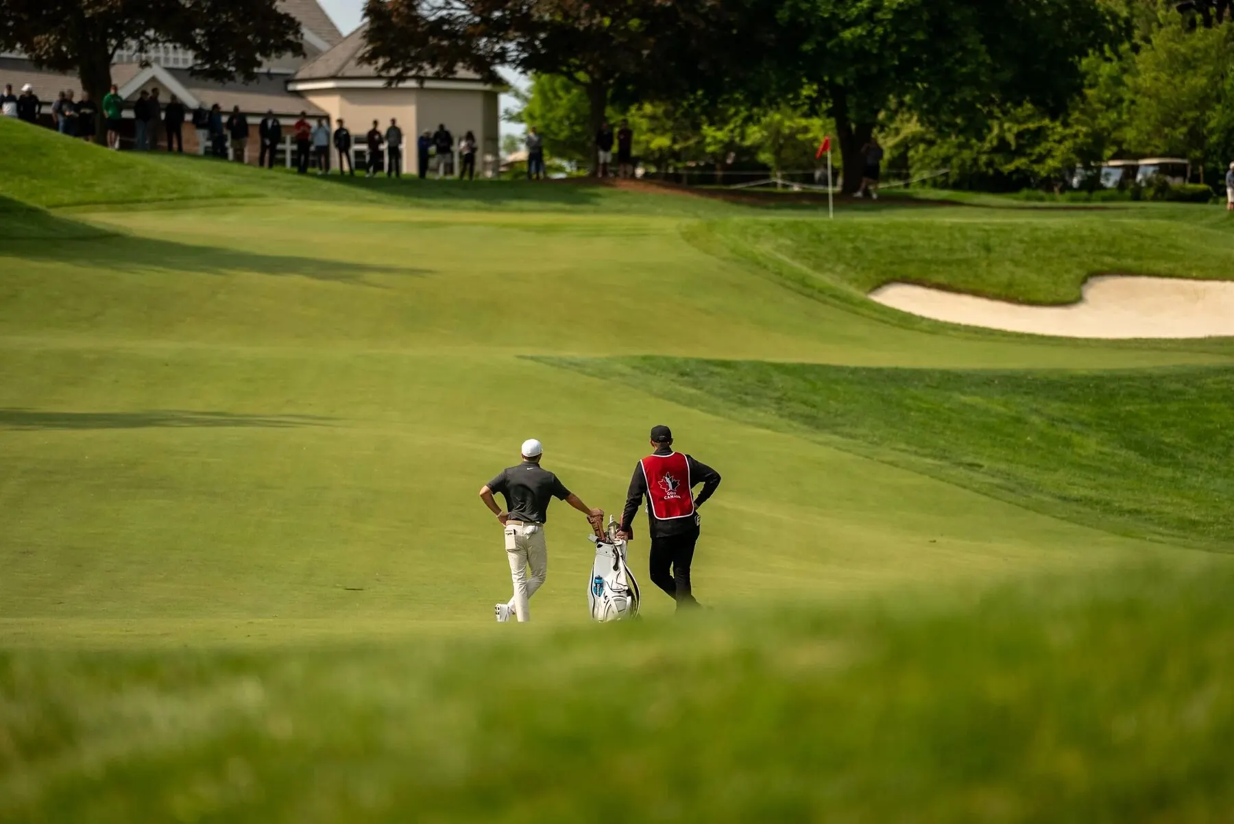Golfer on the fairway at the US Open Qualifier